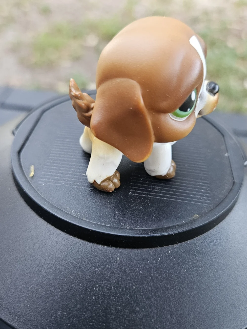 LPS Hasbro #335 Brown/White Saint Bernard Dog Green Eyes 2006 G1‎ Authentic